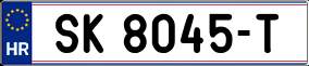 Trailer License Plate